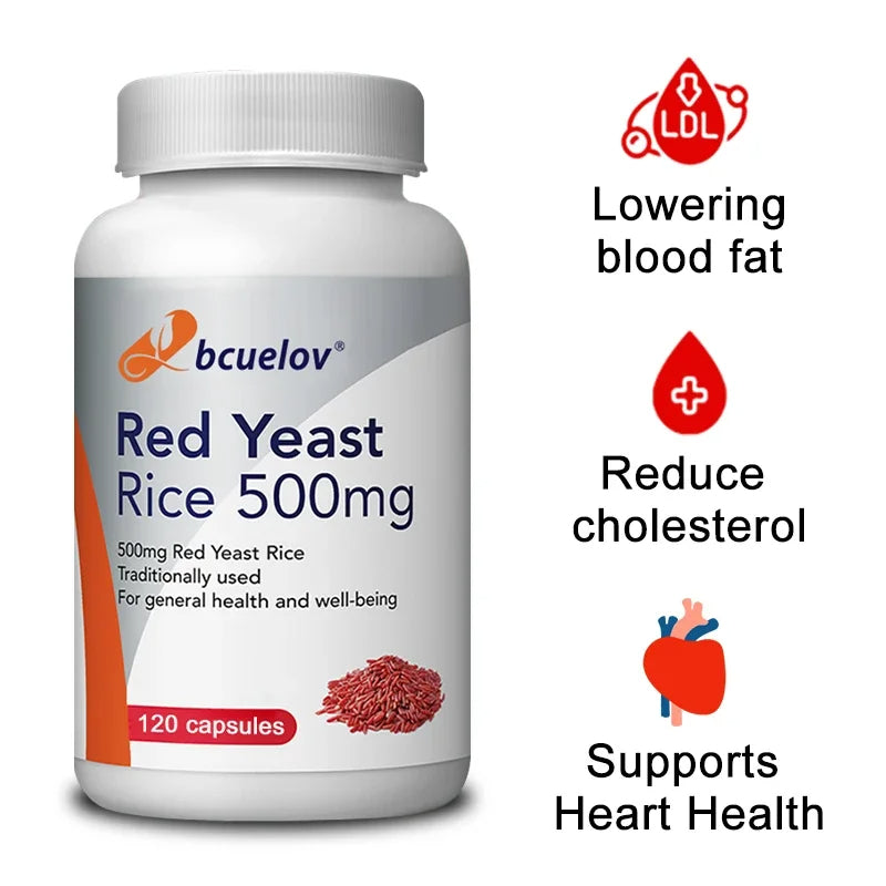 BCUELOV Red Yeast Rice Antioxidant 500mg