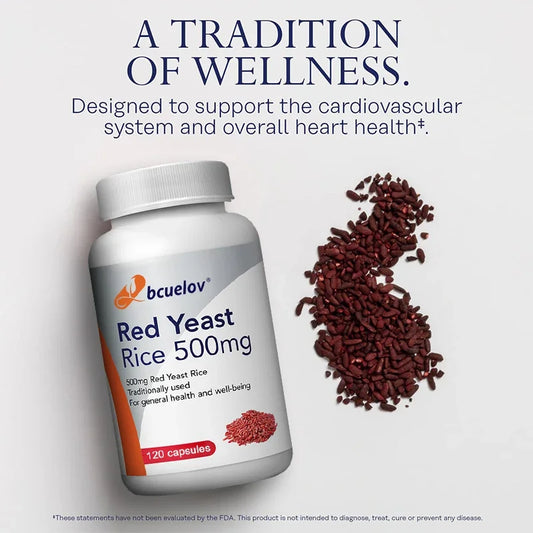 BCUELOV Red Yeast Rice Antioxidant 500mg