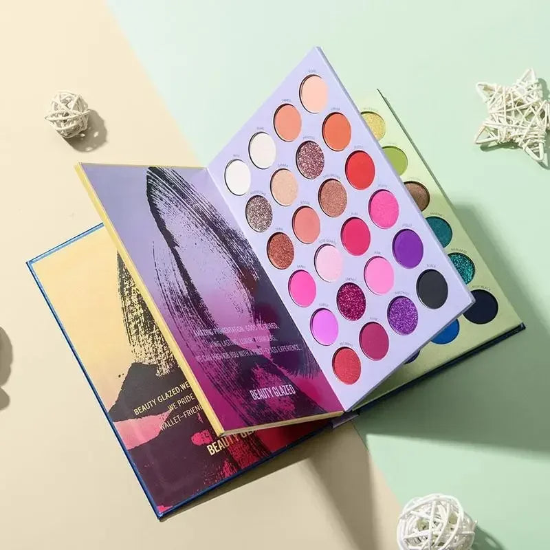 Three-layer Book Style Make Up Palette Matte