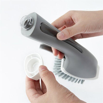 2 In 1 Bathroom Cleaning Brush Soap Dispenser Floor