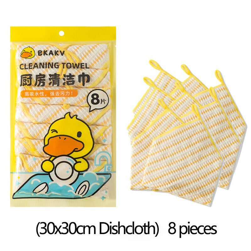 Homaxy Little Yellow Duck Towel  House Cleaning Products Tools