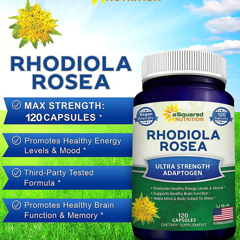 Rhodiola Maximum Strength & Black Pepper Supplement